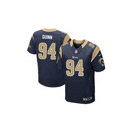 [Elite] Quinn St. Louis Football Team Jersey -St. Louis #94 Robert Quinn Jersey (Blue)