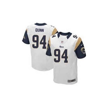 [Elite] Quinn St. Louis Football Team Jersey -St. Louis #94 Robert Quinn Jersey (White)