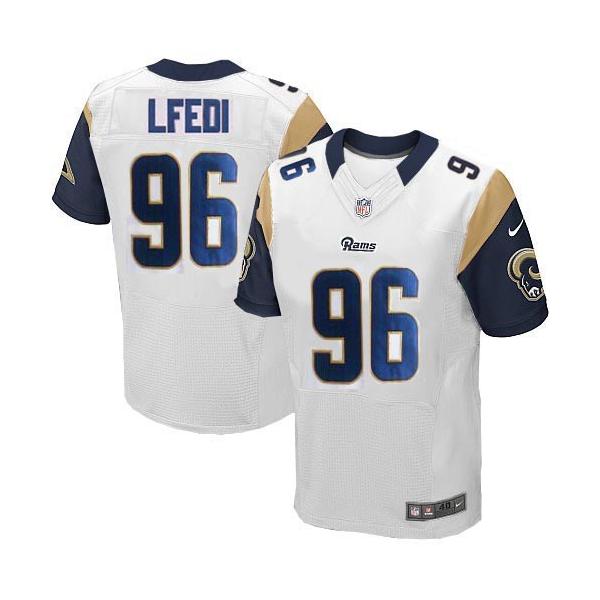 [Elite] Lfedi St. Louis Football Team Jersey -St. Louis #96 Martin Lfedi Jersey (White)