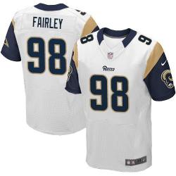 [Elite] Fairley St. Louis Football Team Jersey -St. Louis #98 Nick Fairley Jersey (White)