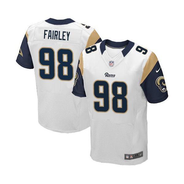 [Elite] Fairley St. Louis Football Team Jersey -St. Louis #98 Nick Fairley Jersey (White)