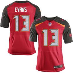 [Elite] Evans Tampa Bay Football Team Jersey -Tampa Bay #13 Mike Evans Jersey (Red, new)