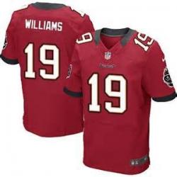 [Elite] Williams Tampa Bay Football Team Jersey -Tampa Bay #19 Mike Williams Jersey (Red)