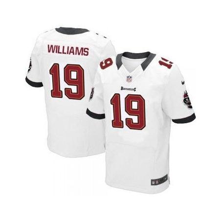 [Elite] Williams Tampa Bay Football Team Jersey -Tampa Bay #19 Mike Williams Jersey (White)