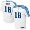 [Elite] Britt Tennessee Football Team Jersey -Tennessee #18 Kenny Britt Jersey (White)