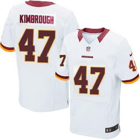 [Elite] kimbrough Washington Football Team Jersey -Washington #47 Jeremy kimbrough Jersey (White)
