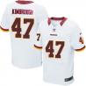 [Elite] kimbrough Washington Football Team Jersey -Washington #47 Jeremy kimbrough Jersey (White)