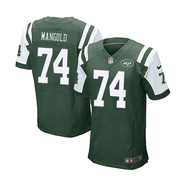 [Elite] Nick Mangold Football Jersey -NY-J #74 Football Jersey(Green)