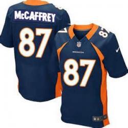 [Elite] MCcaffrey Denver Football Team Jersey -Denver #87 Ed MCcaffrey Jersey (Blue)