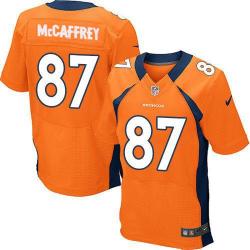 [Elite] McCaffrey Denver Football Team Jersey -Denver #87 Ed McCaffrey Jersey (Orange)
