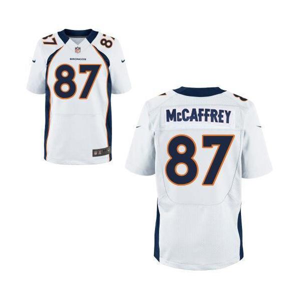 white mccaffrey jersey