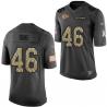 [Mens/Womens/Youth]King Kansas City Football Team Jerseys -Kansas City #46 Bruce King Salute To Service Jersey