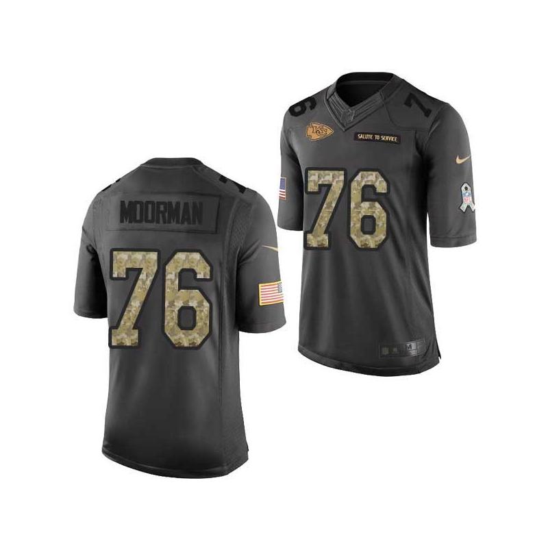[Mens/Womens/Youth]Moorman Kansas City Football Team Jerseys -Kansas City #76 Mo Moorman Salute To Service Jersey