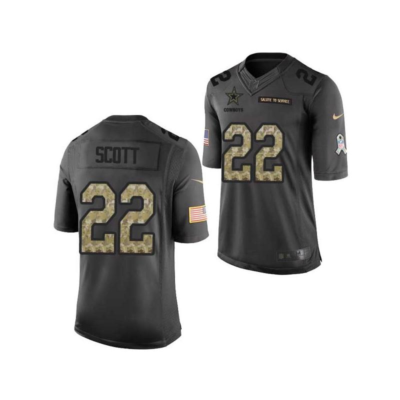 [Mens/Womens/Youth]Scott Dallas Football Team Jerseys -Dallas #22 Victor Scott Salute To Service Jersey