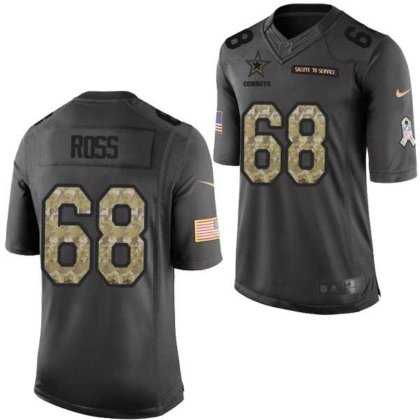 [Mens/Womens/Youth]Ross Dallas Football Team Jerseys -Dallas #68 Oliver Ross Salute To Service Jersey