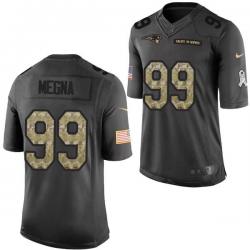 [Mens/Womens/Youth]Megna New England Football Team Jerseys -New England #99 Marc Megna Salute To Service Jersey