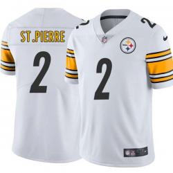White Mens Womens Youth Brian St. Pierre Steelers #2 Stitched American Football Jersey