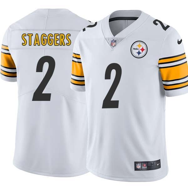 White Mens Womens Youth Jon Staggers Steelers #2 Stitched American Football Jersey