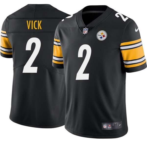 Black Mens Womens Youth Michael Vick Steelers #2 Stitched American Football Jersey