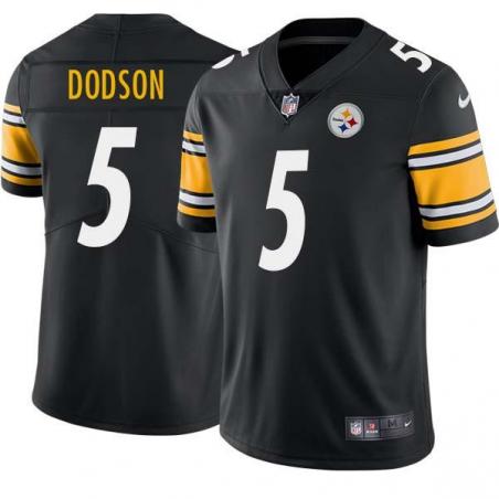 Black Mens Womens Youth Les Dodson Steelers #5 Stitched American Football Jersey