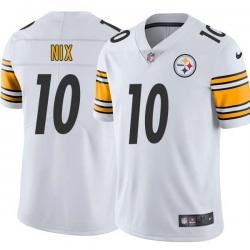 White Mens Womens Youth Kent Nix Steelers #10 Stitched American Football Jersey