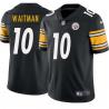 Black Mens Womens Youth Corliss Waitman Steelers #10 Stitched American Football Jersey