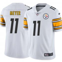 White Mens Womens Youth Ron Meyer Steelers #11 Stitched American Football Jersey