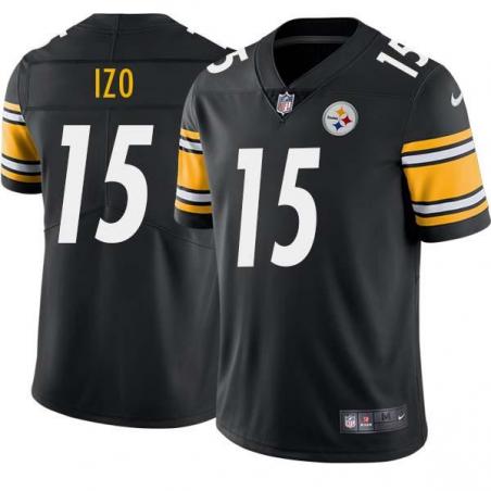 Black Mens Womens Youth George Izo Steelers #15 Stitched American Football Jersey