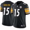 Black Mens Womens Youth Mike Kruczek Steelers #15 Stitched American Football Jersey