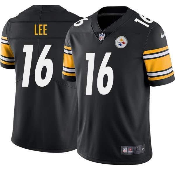 Black Mens Womens Youth Jack Lee Steelers #16 Stitched American Football Jersey