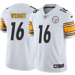 White Mens Womens Youth Matthew Wright Steelers #16 Stitched American Football Jersey