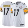 White Mens Womens Youth John Goodson Steelers #17 Stitched American Football Jersey