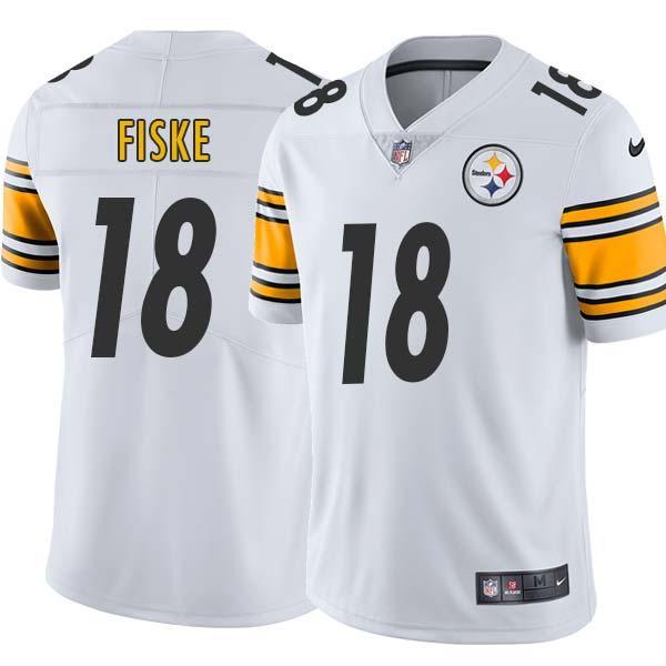 White Mens Womens Youth Max Fiske Steelers #18 Stitched American Football Jersey