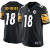 Black Mens Womens Youth Terry Nofsinger Steelers #18 Stitched American Football Jersey