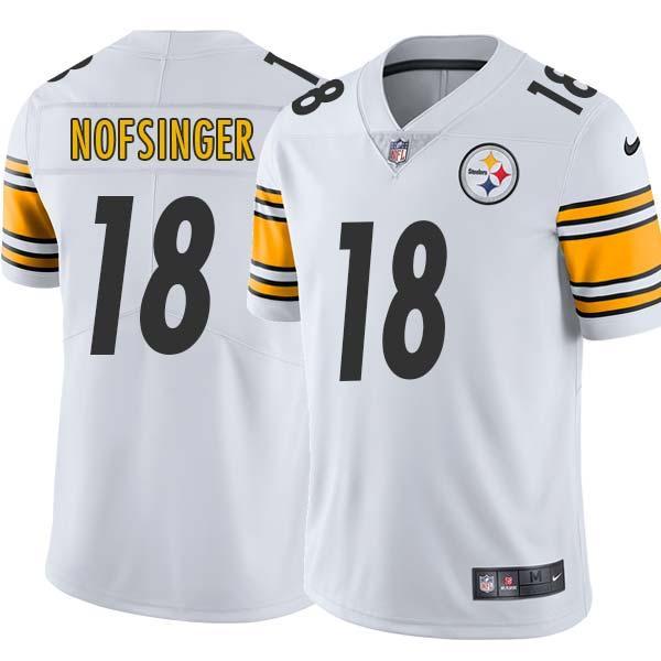 White Mens Womens Youth Terry Nofsinger Steelers #18 Stitched American Football Jersey