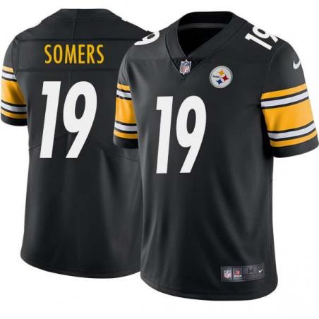 Black Mens Womens Youth George Somers Steelers #19 Stitched American Football Jersey