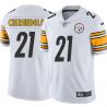 White Mens Womens Youth Chuck Cherundolo Steelers #21 Stitched American Football Jersey