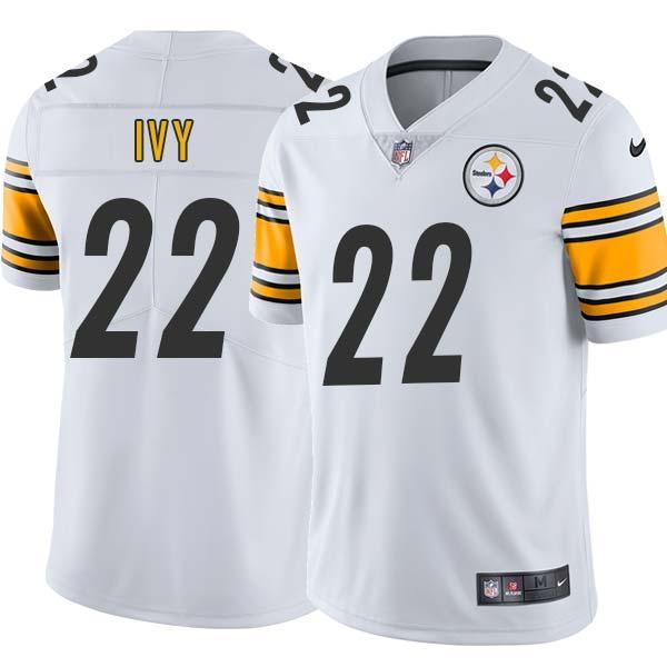 White Mens Womens Youth Pop Ivy Steelers #22 Stitched American Football Jersey