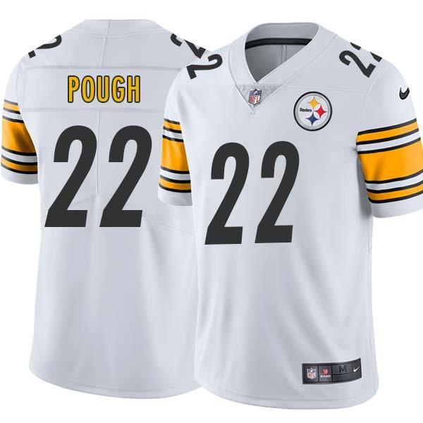 White Mens Womens Youth Ernest Pough Steelers #22 Stitched American Football Jersey
