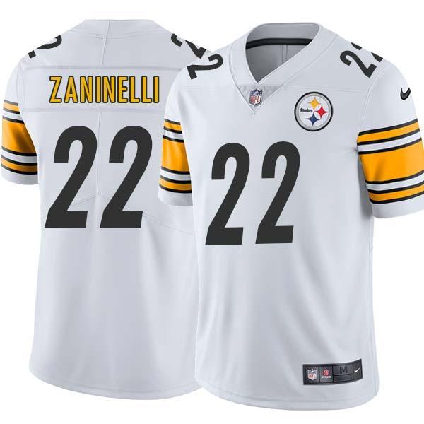 White Mens Womens Youth Silvio Zaninelli Steelers #22 Stitched American Football Jersey