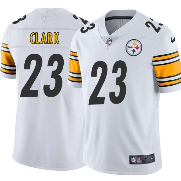 White Mens Womens Youth Spark Clark Steelers #23 Stitched American Football Jersey