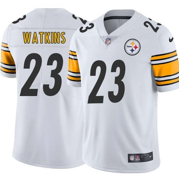 White Mens Womens Youth Tom Watkins Steelers #23 Stitched American Football Jersey