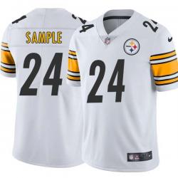 White Mens Womens Youth Johnny Sample Steelers #24 Stitched American Football Jersey