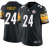 Black Mens Womens Youth John Turley Steelers #24 Stitched American Football Jersey