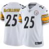 White Mens Womens Youth Hugh McCullough Steelers #25 Stitched American Football Jersey