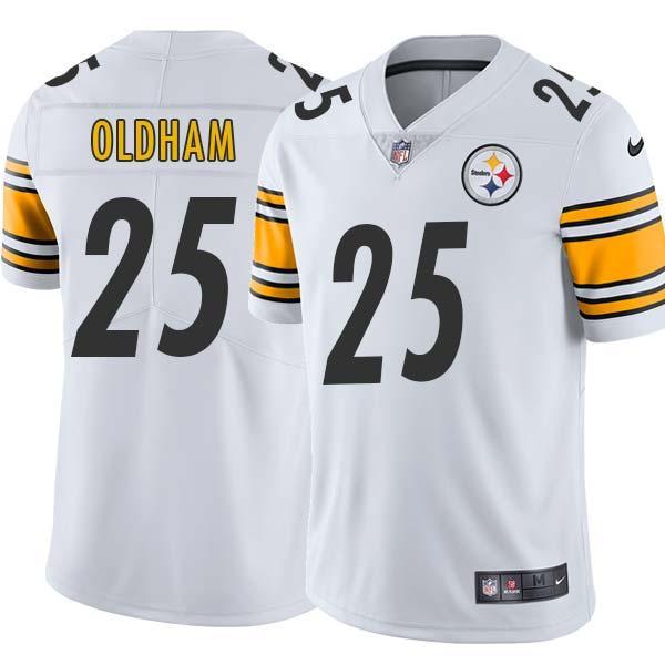 White Mens Womens Youth Ray Oldham Steelers #25 Stitched American Football Jersey