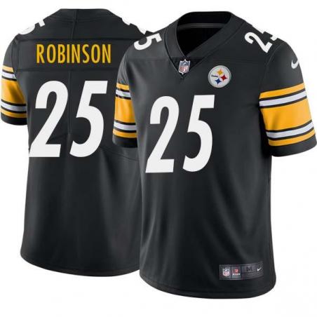 Black Mens Womens Youth Gil Robinson Steelers #25 Stitched American Football Jersey