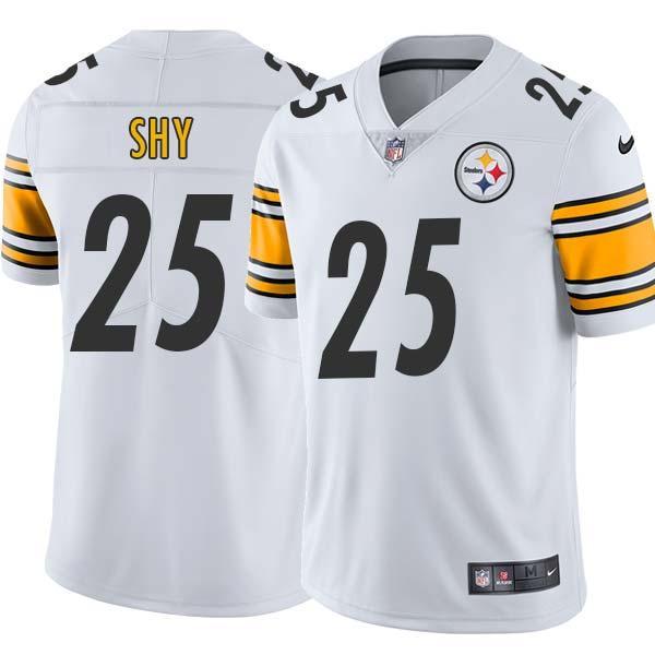 White Mens Womens Youth Don Shy Steelers #25 Stitched American Football Jersey