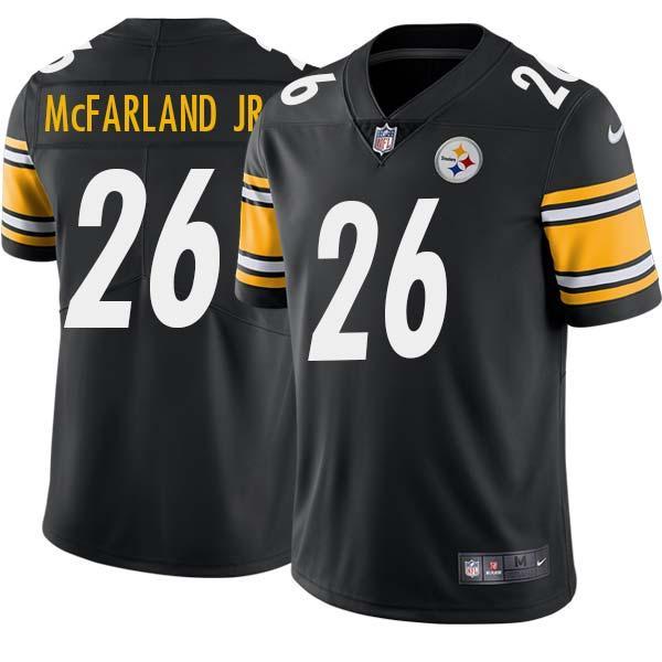 Black Mens Womens Youth Anthony McFarland Jr. Steelers #26 Stitched American Football Jersey