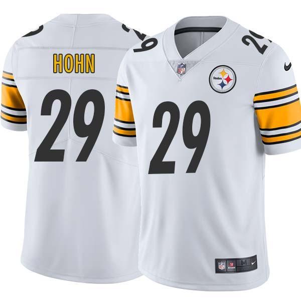 White Mens Womens Youth Bob Hohn Steelers #29 Stitched American Football Jersey